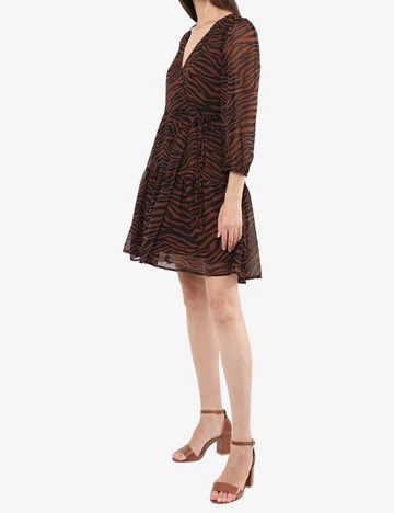Rochie scurta Vero Moda, maro, S