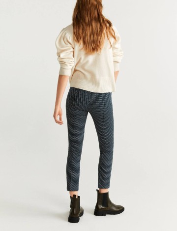 Pantaloni Mango, turcoaz, 36