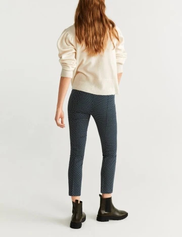 Pantaloni Mango, turcoaz, 36 Verde