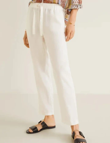 Pantaloni Mango, alb, XS Alb