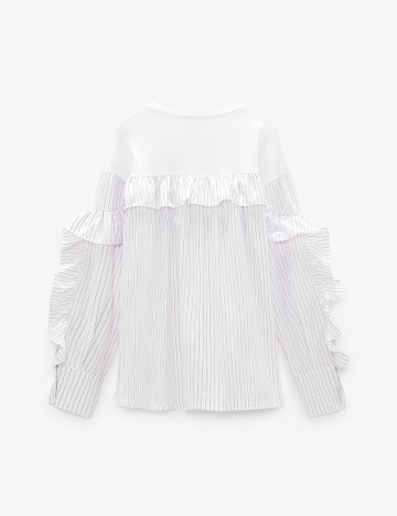 Bluza Zara, alb, S