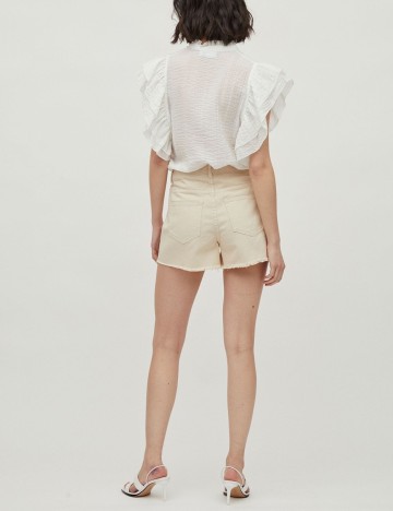 Pantaloni scurti Vila, crem, 40
