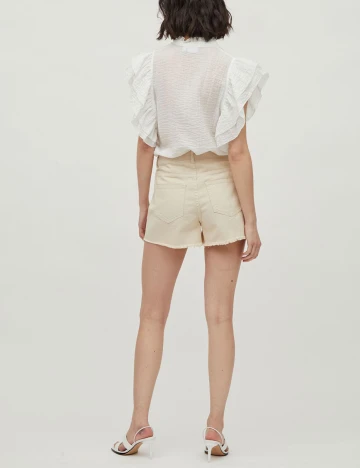 Pantaloni scurti Vila, crem, 40