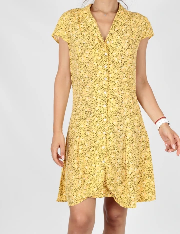 Rochie Scurta Vila, galben, 36