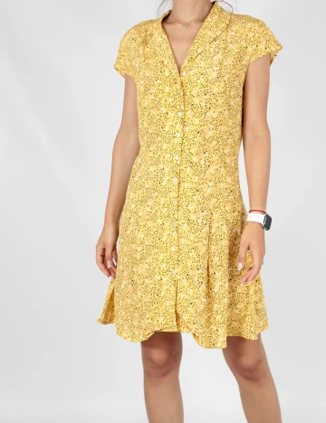Rochie Scurta Vila, galben, 36