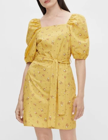 Rochie Scurta Object, galben, 34