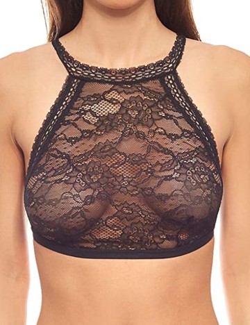 Bustiera Pieces, negru, S