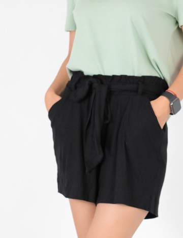 Pantaloni scurti Object, negru, XS
