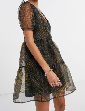 Rochie Scurta Vila, animal print, 38