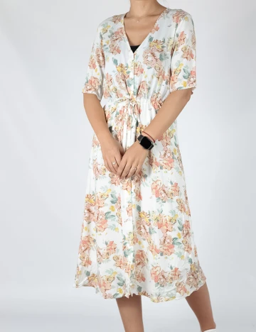 Rochie medie Vila, floral, 36