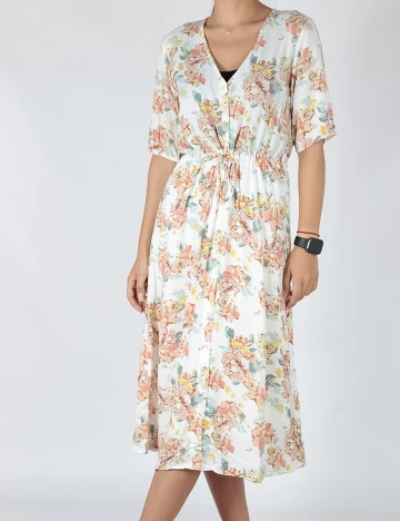 Rochie medie Vila, floral, 36