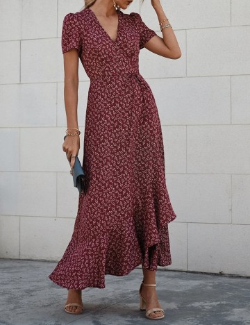 Rochie lunga SHEIN, grena, M