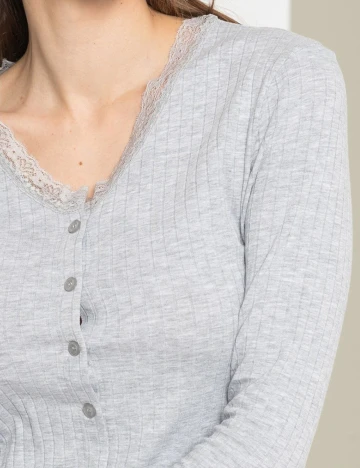 Bluza Jacqueline de Yong, gri, XL