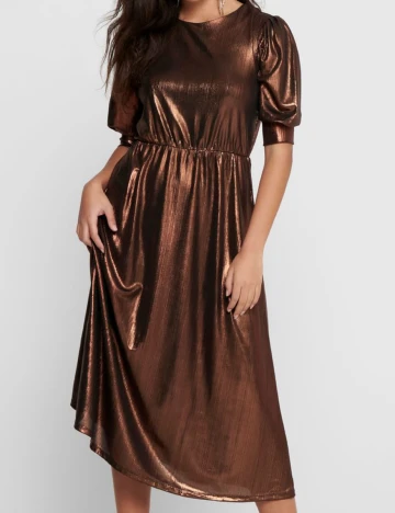 Rochie Medie Only, maro, XS