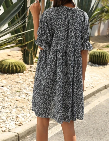 Rochie Scurta SHEIN, albastru, L