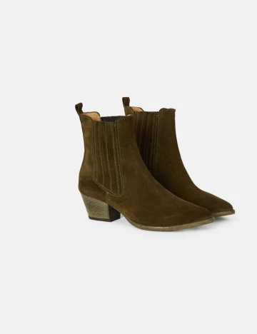 Botine Minelli, kaki, 37 Verde