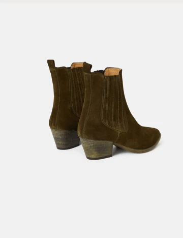 Botine Minelli, kaki, 37 Verde