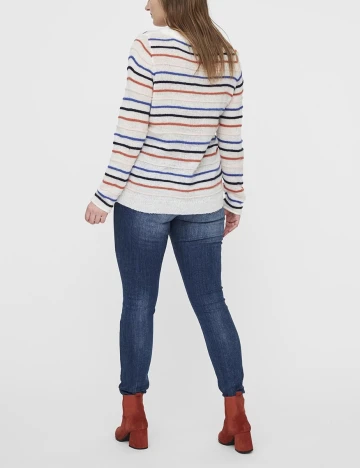 Bluza Junarose, alb, M-44/46