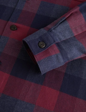Overshirt regular fit din bumbac, rosu, XXS
