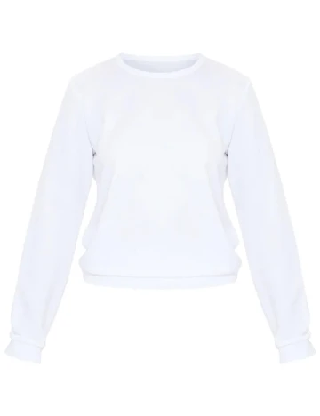 Bluza PrettyLittleThing, alb, M