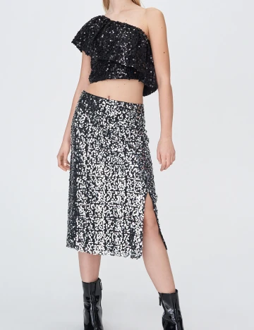Top Sinsay, negru, XS