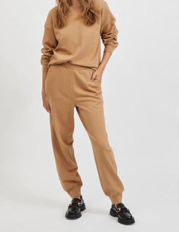 Pantaloni Vila, maro, M