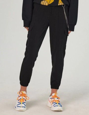 Pantaloni CROPP, negru, 32