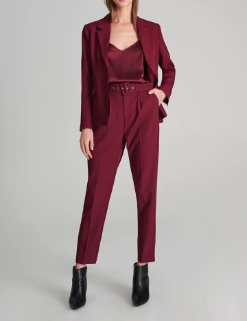 Pantaloni Sinsay, visiniu, XS