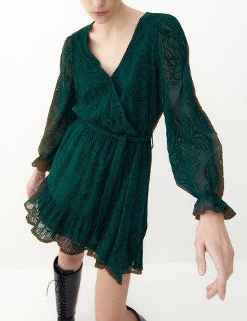 Rochie scurta Reserved, verde, L