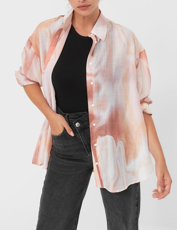 Camasa Stradivarius, piersica, S