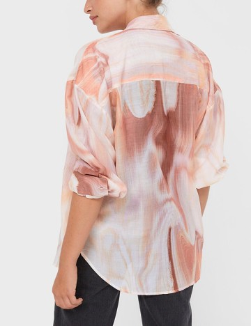 Camasa Stradivarius, piersica, S