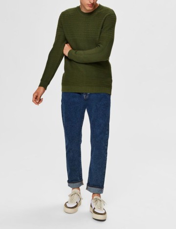 Pulover Selected, kaki, S