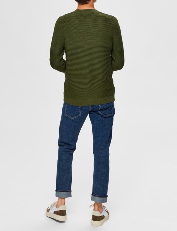 Pulover Selected, kaki, S