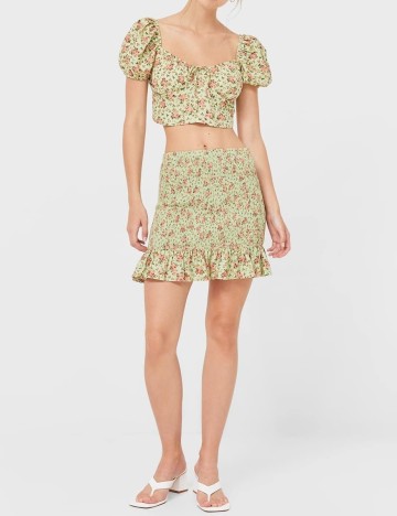 Fusta Stradivarius, verde, M