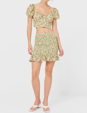 Fusta Stradivarius, verde, M