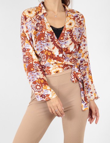 Top Stradivarius, floral, M