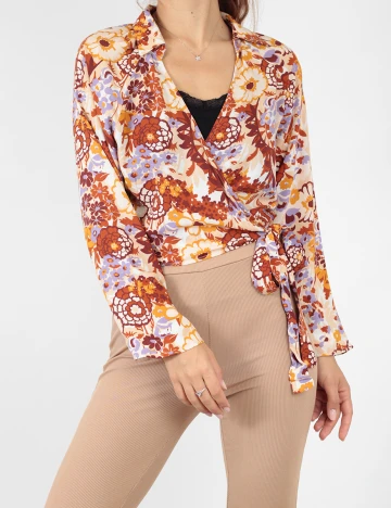 Top Stradivarius, floral, M