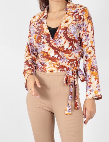 Top Stradivarius, floral, M