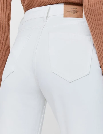 Blugi Stradivarius, alb, 34