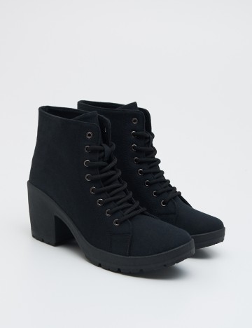 Botine Sinsay, negru, 38