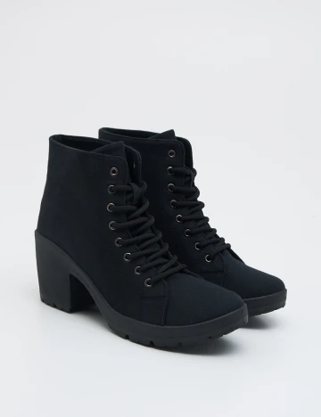 Botine Sinsay, negru, 38 Negru