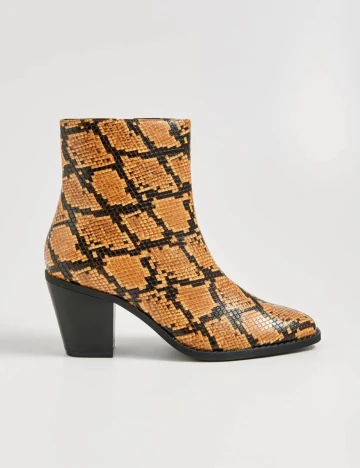 Botine Sinsay, imprimeu sarpe, 38