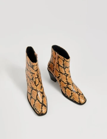 Botine Sinsay, imprimeu sarpe, 38