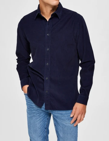 Camasa Selected, bleumarin, S
