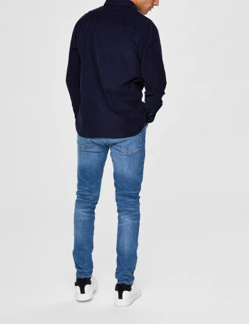 Camasa Selected, bleumarin, S