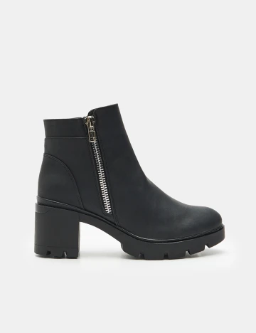 Botine Sinsay, negru, 41 Negru