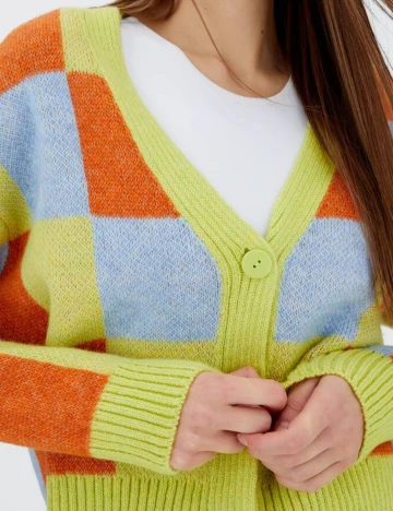 Cardigan Stradivarius, mix culori, XS