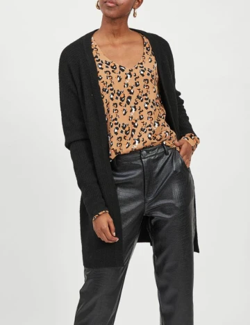 Cardigan Vila, negru, L Negru