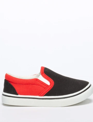 Espadrile No Compromise, negru/rosu, 34 Negru