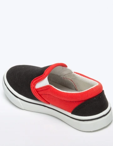 Espadrile No Compromise, negru/rosu, 34 Negru
